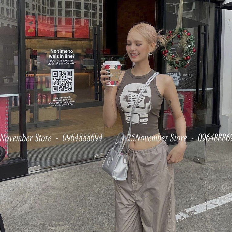 Túi xách T.e-l Fa-r màu Bạc size 19cm