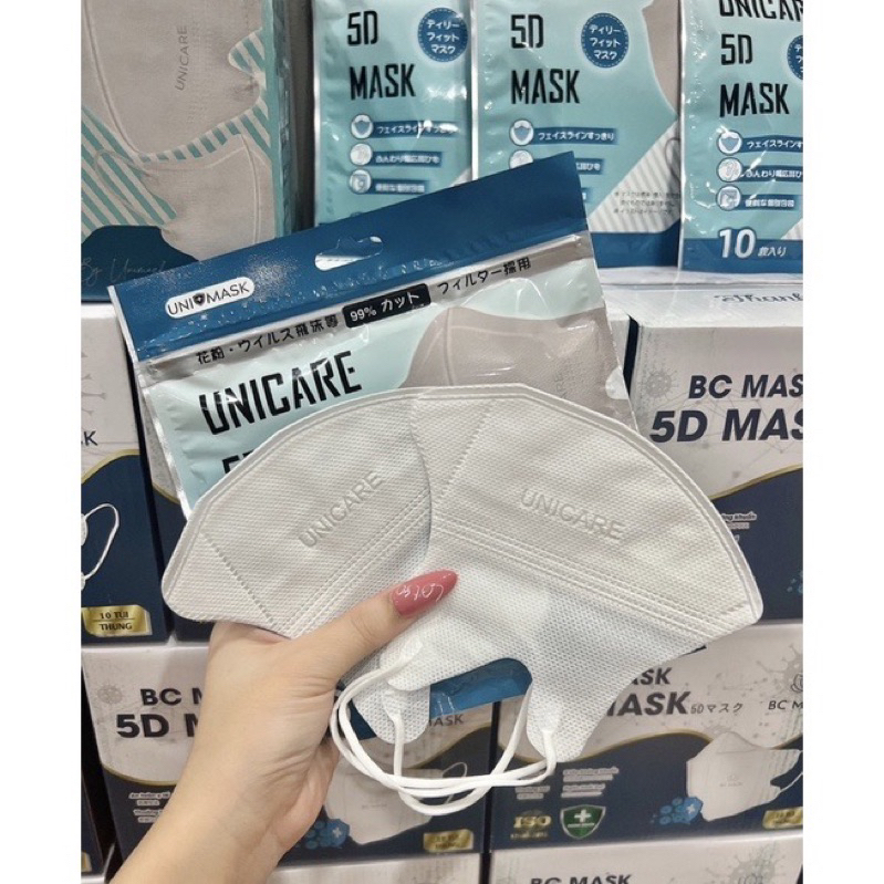 THÙNG 100cái KHẨU TRANG 5D UNIMASK