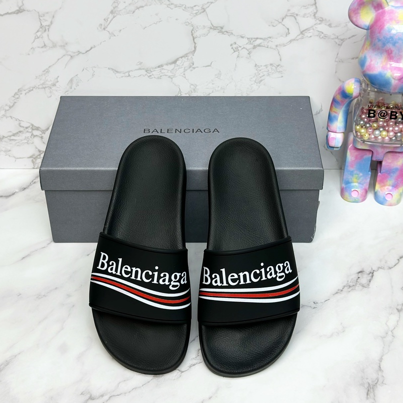 Dép lê quai ngang Balenciaga logo LA on web fullbox bill thẻ phụ kiện