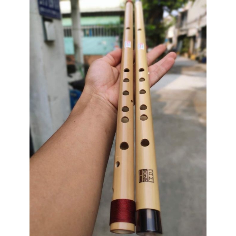 Cặp sáo trúc bấm 6 lỗ và bấm 10 lỗ tone cơ bản chuẩn âm hỗ trợ cho người mới tập chơi dễ dàng