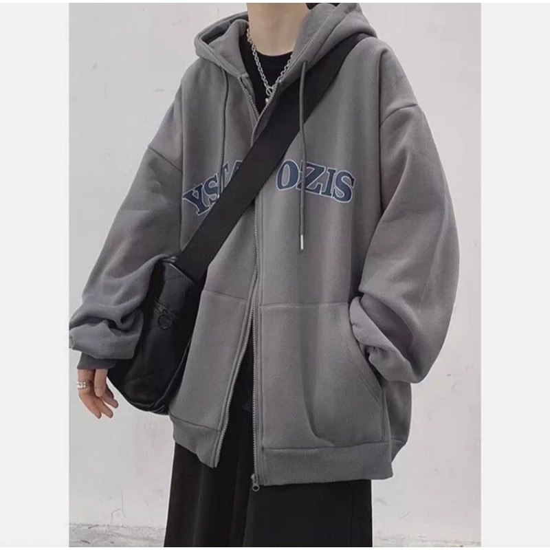 Áo khoát hoodie UNISEX nam nữ, vãi nỉ có khóa kéo, tay dài có mũ Freesize.