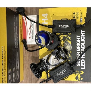 Bi LED mini T2 Pro chân H4 2024 (Hàng chính hãng loại 1 quạt gió chống bụi)