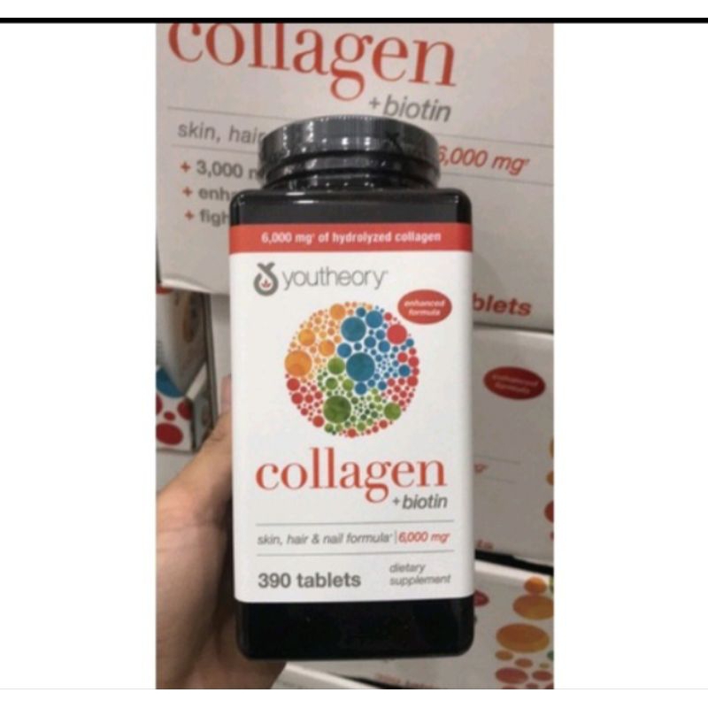 VIÊN UỐNG COLLAGEN +biotin YOUTHEORY 390 VIÊN