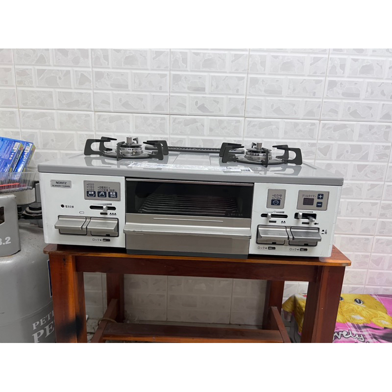 Bếp gas nội địa nhật harman mặt men