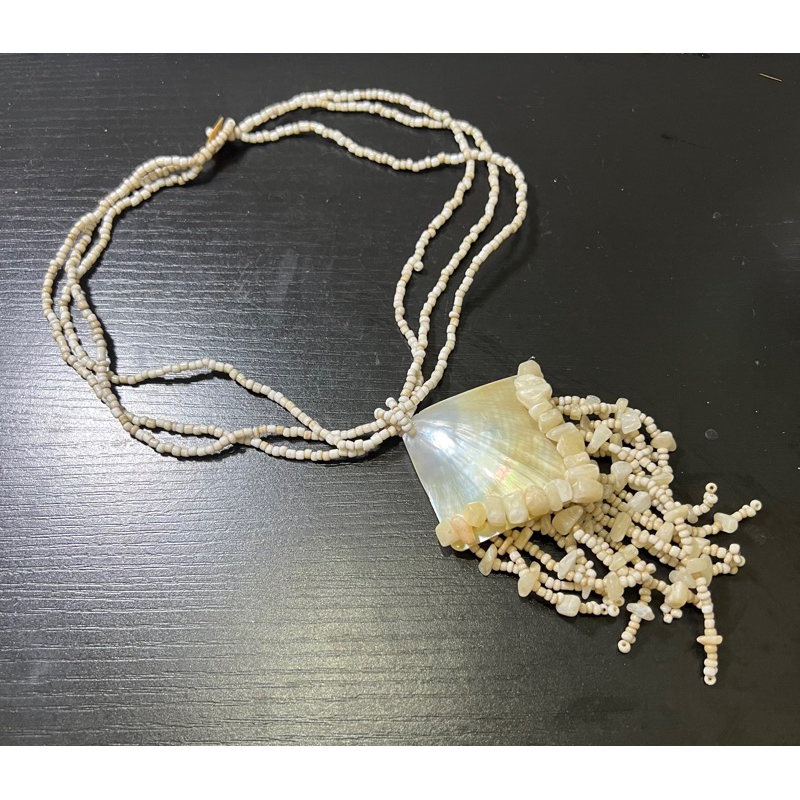 Thanh lý dây chuyền hạt cườm mix vỏ ốc handmade