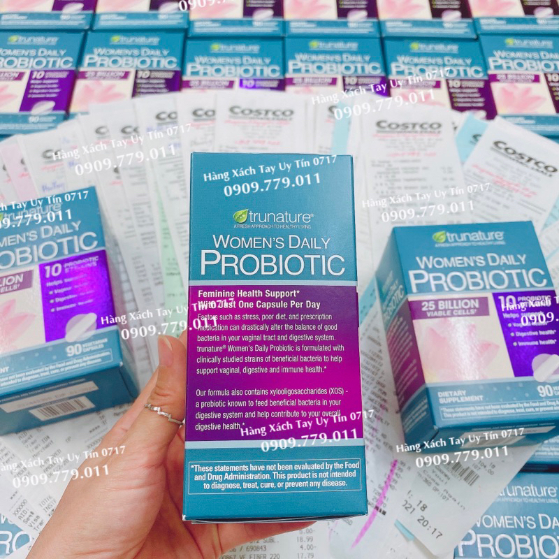 Men vi sinh cho phụ nữ Women's Daily Probiotic Trunature Mỹ bảo vệ tiết niệu khử mùi 90v