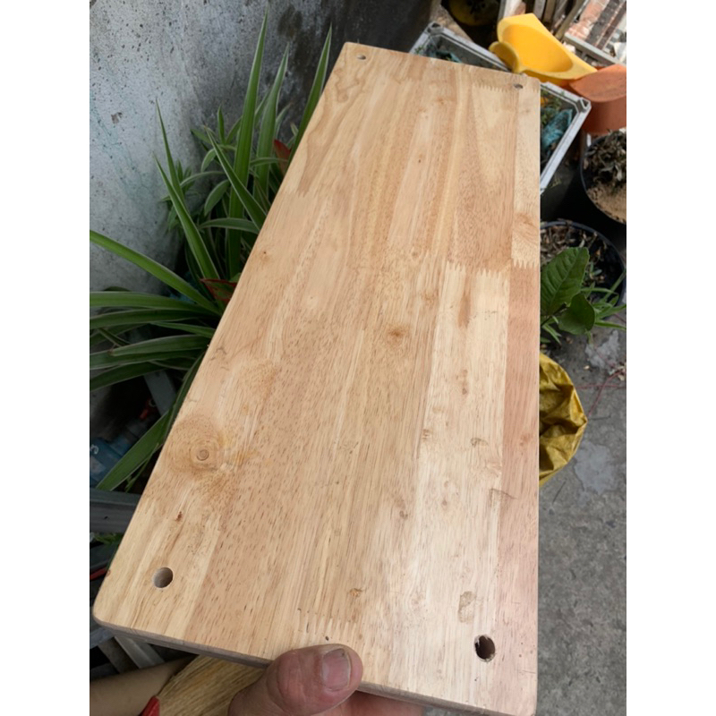 Xích đu sân vườn làm từ gỗ ghép cao su nguyên khối không thấm nươc kèm dây thừng 10m