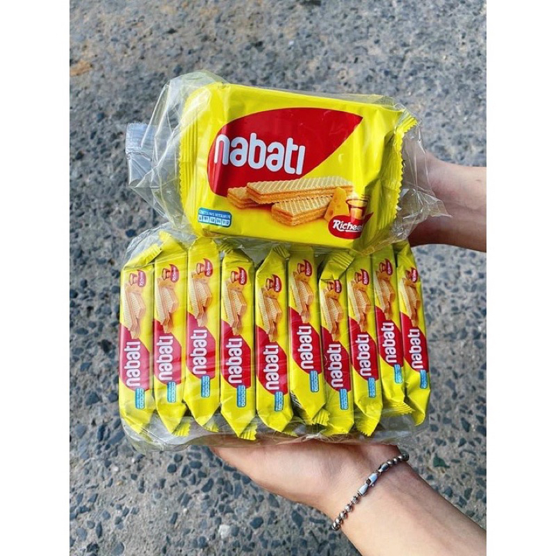 🎁FREE SHIP🎁 Bánh Nabati Phô Mai, Socola Kem Xốp Lốc 10 Gói