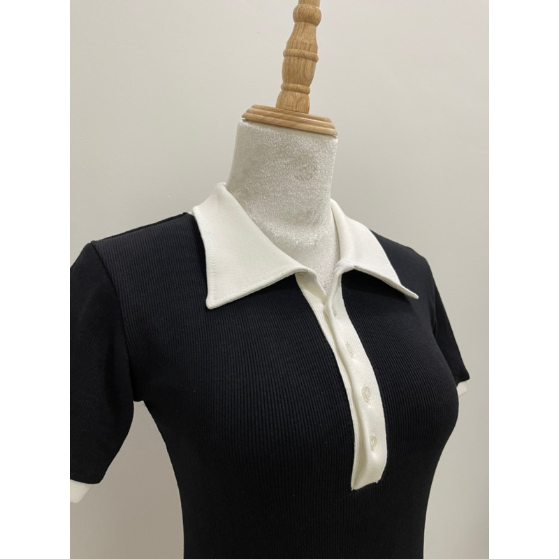 Đầm Body Phối Cổ Polo