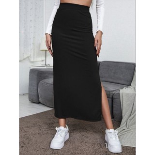CHÂN VÁY MIDI XẺ TÀ. (  Size lớn bigsize 55kg-95kg).