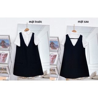 Set bộ gồm yếm và áo sơ mi