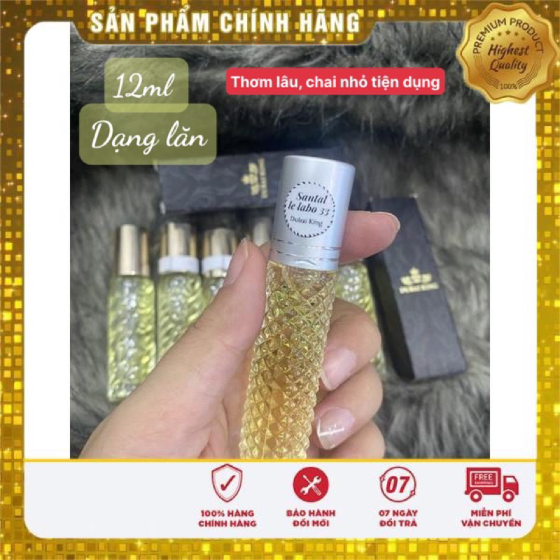 Chiết sẵn các mùi siêu hót Dubai 12ml - lưu hương 24 tiếng dùng 5-6 tháng | Tinh dầu nước hoa Dubai chính hãng giá tốt