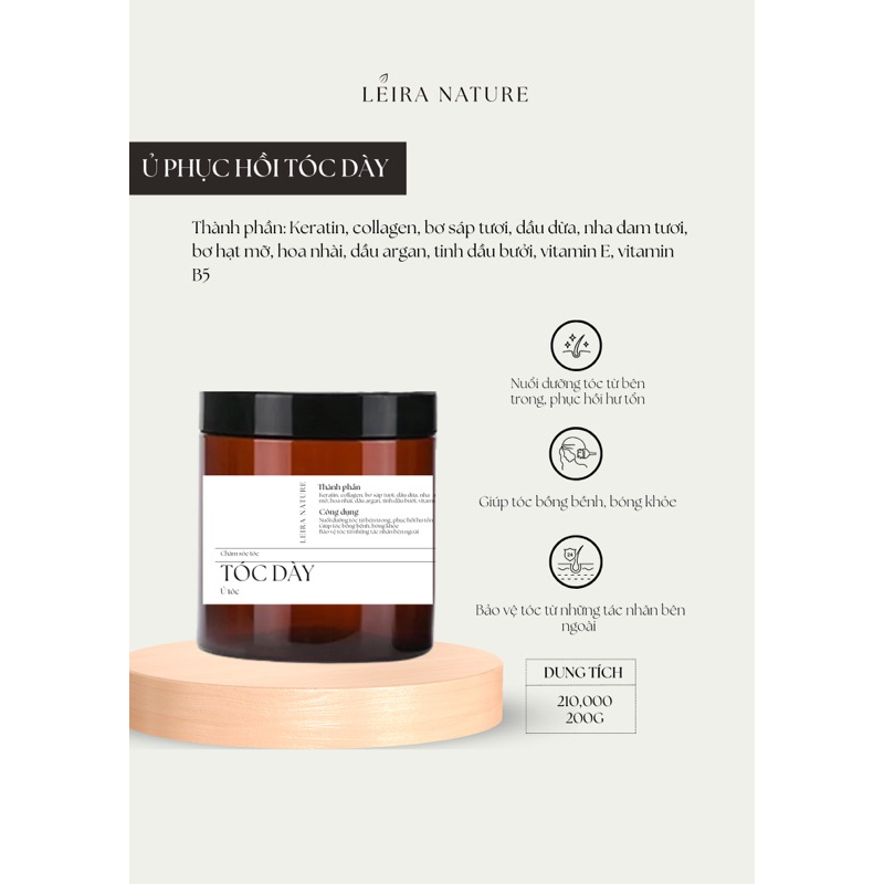 LEIRA NATURE | Ủ bơ bưởi Tóc Dày