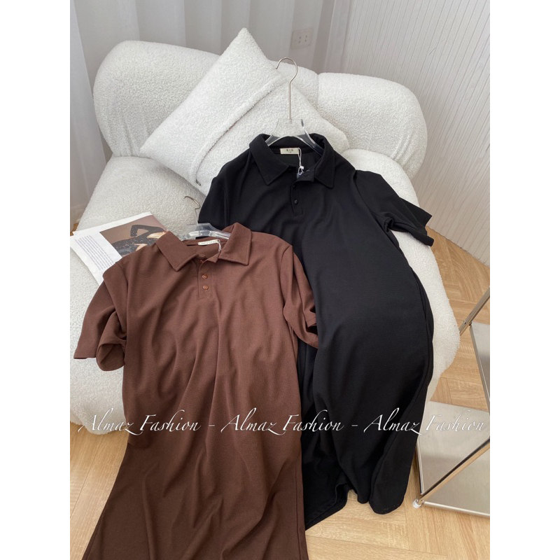 Váy polo cao cấp nữ, váy form suông đứng dáng chất siêu đẹp - Almaz Fashion