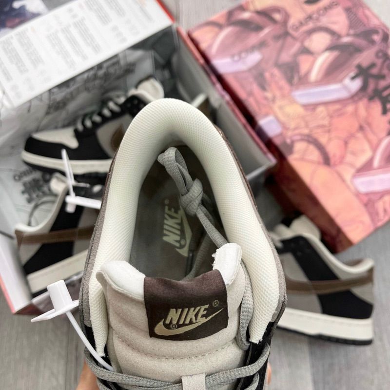 GIÀY THỂ THAO SB DUCK OTOMO NÂU CAFE SC , GIẦY SNEAKER NAM NỮ TRẮNG SỮA VỆT XÁM NÂU DA LỘN HOT