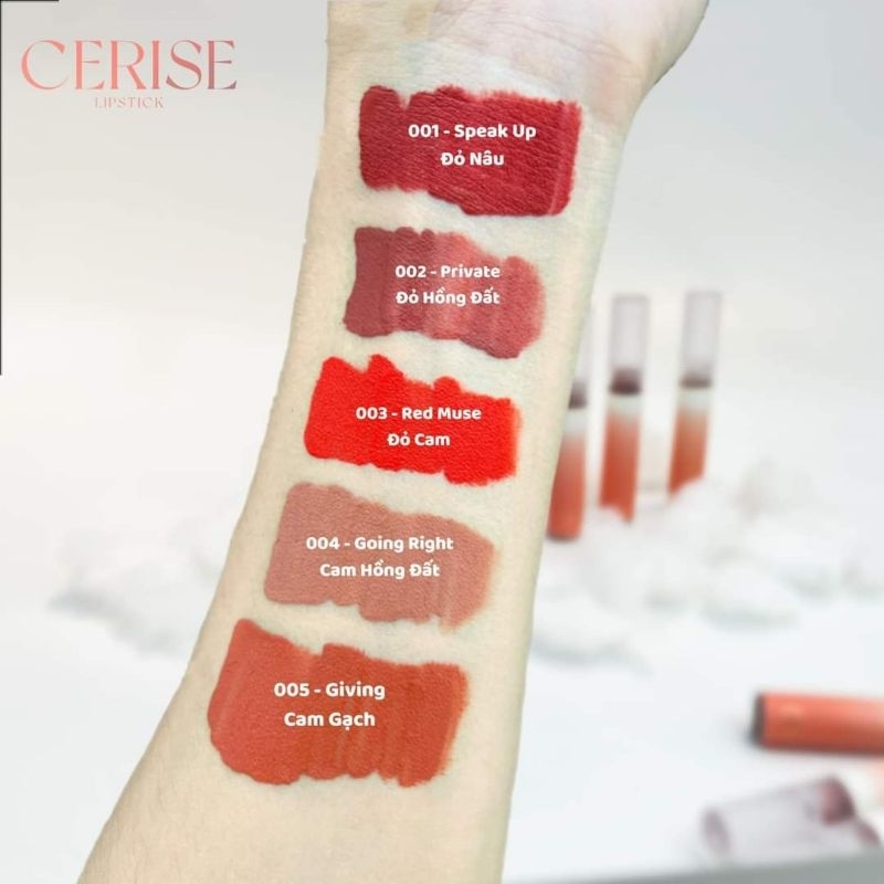 Son Kem Lì CERISE  Phiên Bản Mới Nhất