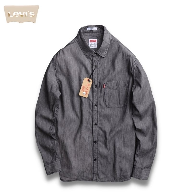 👔SƠ MI JEAN LEVIS👓Chất JEAN WASH xử lý mềm , mịn , thoáng thấm hút ,dễ phối , thiết kế WASH cool bụi , đẹp
