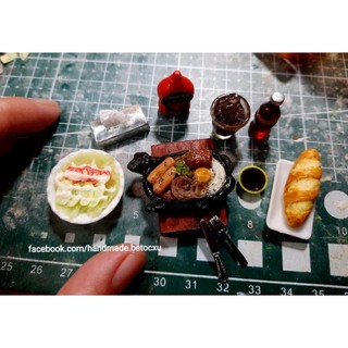 Đồ chơi bộ bò né miniature 1:12