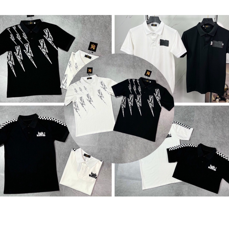 Áo thun cổ trụ cotton 100%