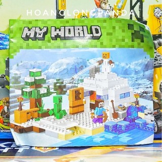 Minecraft] lắp ráp lari 10391 | the snow hideout | 327 chi tiết