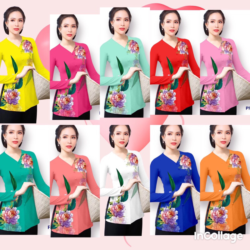 ÁO BÀ BA NỮ in 4D(mẫu mới )hàng thiết kế