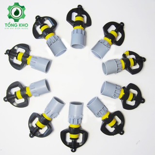 10 béc tưới rau, hoa và 10 đầu nối ren trong 17-21mm