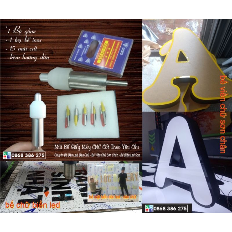 trụ khứa giấy cnc - kèm thẻ hướng dẫn + bảo hành