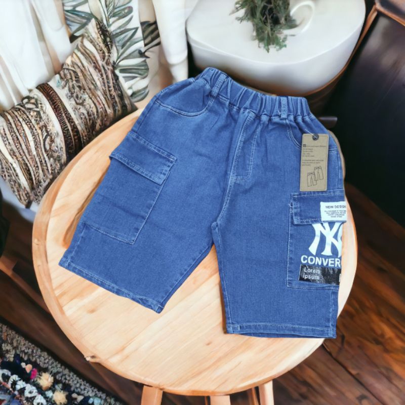 Quần jeans ngố  bé trai ,quần bò lửng bé trai túi hộp mềm, co giãn