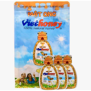 Combo 10 Mật ong Viethoney nguyên chất dạng túi 40 gói 5g