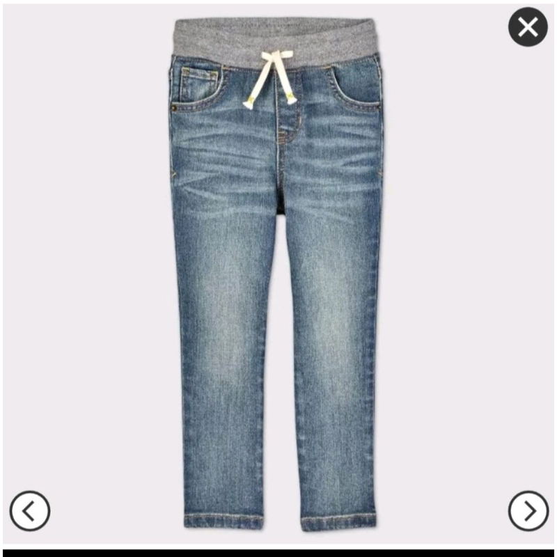 XD- Quần jeans phối cạp thun size 12m-5y