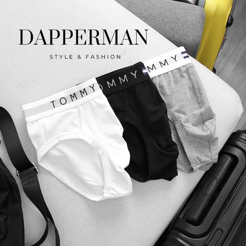 Combo 3 quần tam giác TM cotton thiên nhiên cao cấp kháng khuẩn DAPPERMAN