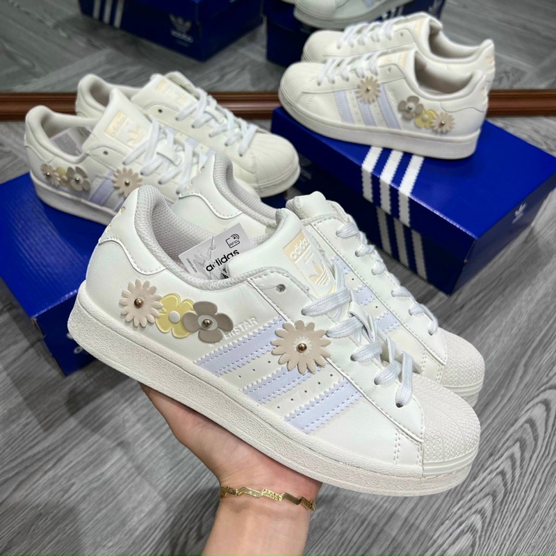 GIẦY THỂ THAO SUPERSTAR SÒ NỮ, PHỐI MÀU SIÊU ĐẸP, GIẦY THỂ THAO ĐI CHƠI, DU LỊCH, HÀNG CAO CẤP.