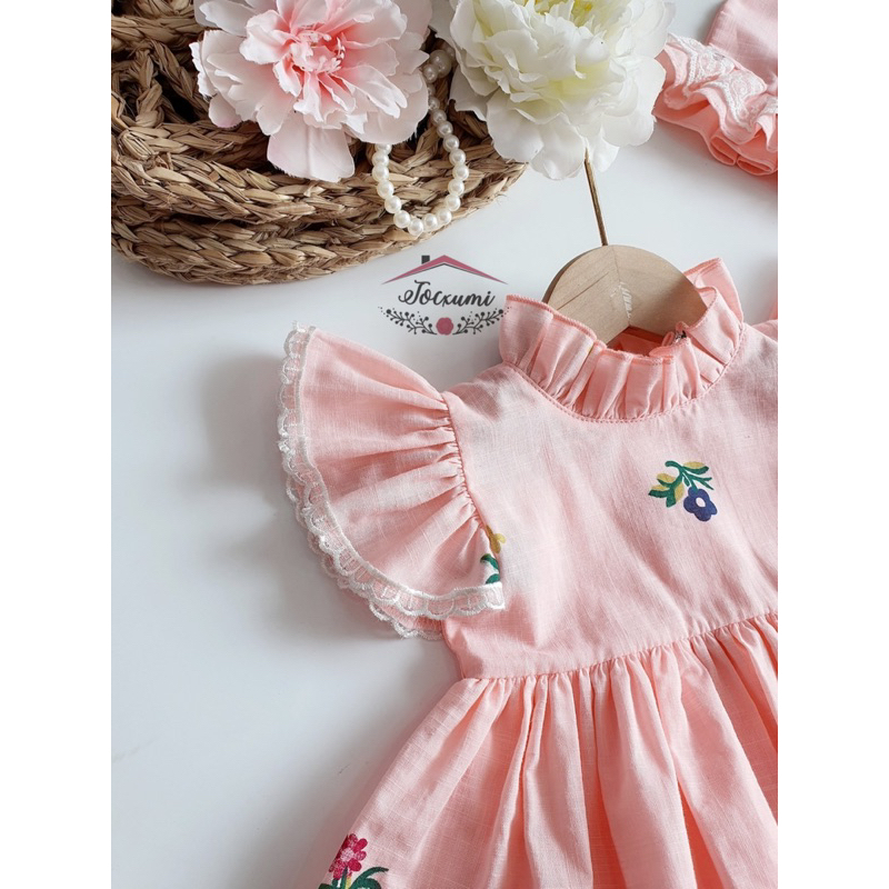 Body váy hoa tiểu thư cánh tiên cao cấp siêu chất - Tocxumi