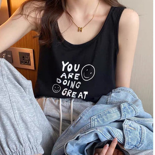 Áo thun ba lỗ nữ chất cotton in hình thời trang benstore , áo 3 lỗ nữ thun in hình phong cách hàn quốc
