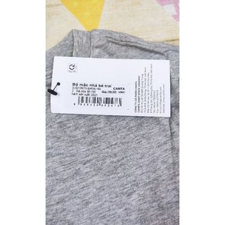 Bộ cotton cộc tay mặc nhà bé trai Canifa