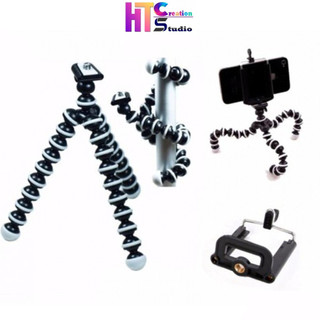 Tripod mini chân xoắn bạch tuộc máy ảnh, điện thoại - Tặng kèm kẹp điện thoại.