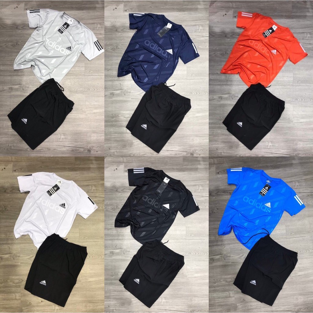 Bộ thể thao nam, bộ hè nam vải thun lạnh in vân cao cấp đủ size thoáng mát mềm mịn