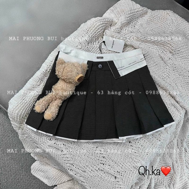 Chân Váy Gấu Xếp Ly Hàng L1