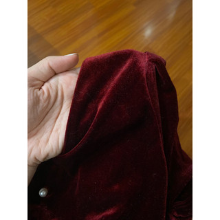 Pass/ thanh lý Váy nhung đỏ rubies