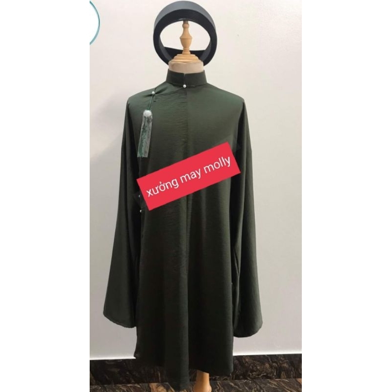 Tặng khăn xếp_Áo dài kỷ yếu_áo tấc nam  Việt phục