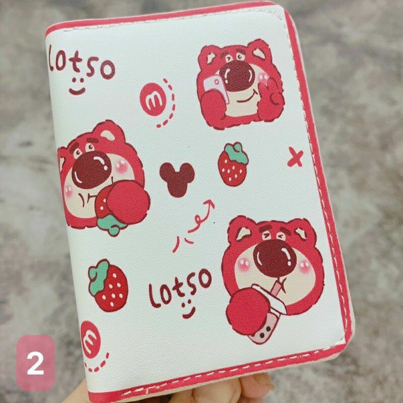 Ví gấu dâu lotsto cue nhiều mẫu