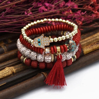 Vòng tay phong cách boho / vòng tay phong thuỷ thời trang