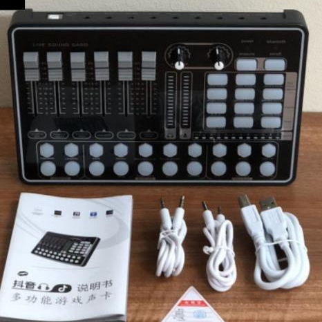 Thiết bị thu âm livestream hát karaoke online sound card H9 có bluetooth để lấy nhạc + 12 Tháng BH