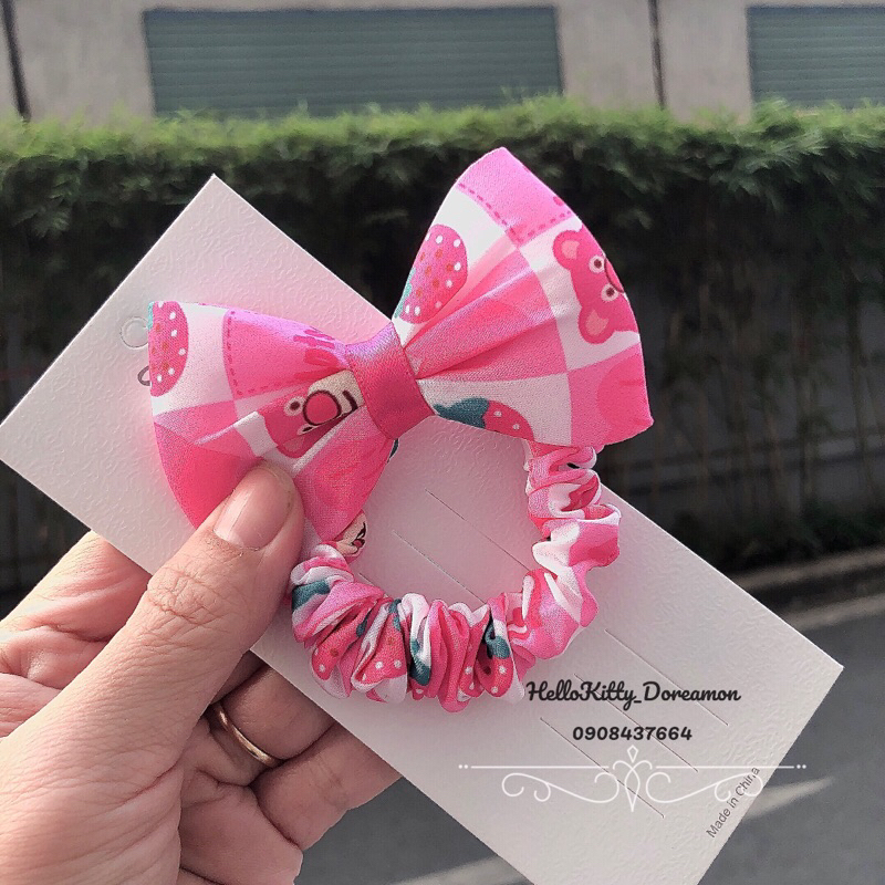 CỘT TÓC NƠ NHÚN GẤU DÂU LOTSO