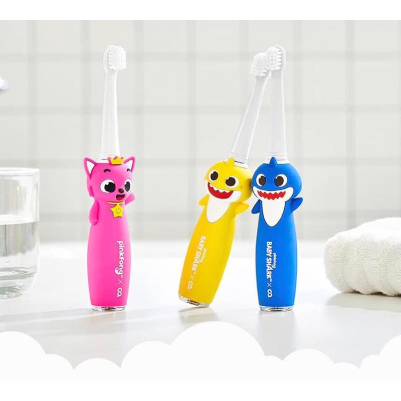 Bàn chải điện sóng âm Baby Shark - Pinkfong nội địa Hàn Quốc cho bé