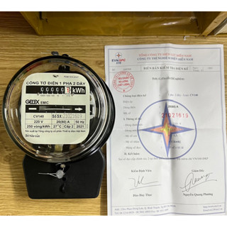  Công Tơ Điện 1 pha 2 Dây 20 80 A Có giấy kiểm định 