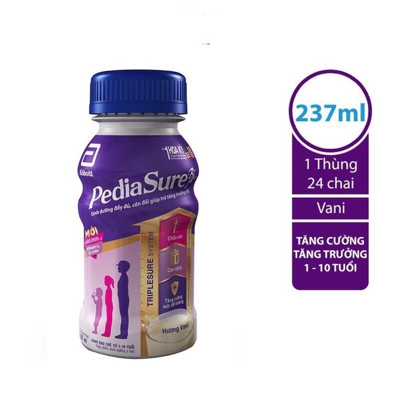 HSD 05/2024_Thùng 24 chai sữa pha sẵn Pediasure Vani cho bé từ 1_10 tuổi