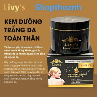 Kem body Livy's siêu trắng chống nắng Thái Lan Chính Hãng