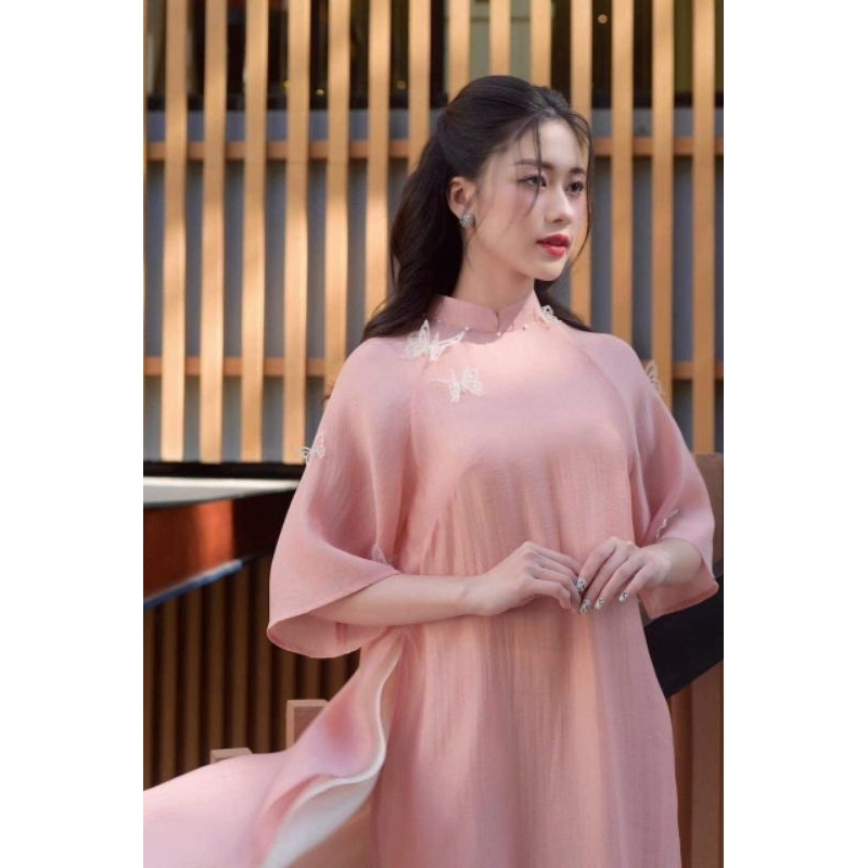 😍Siêu phẩm áo dài tơ ogana 4 tà cao cấp  siêu đẹp  sang chảnh hàng ảnh thật 100%