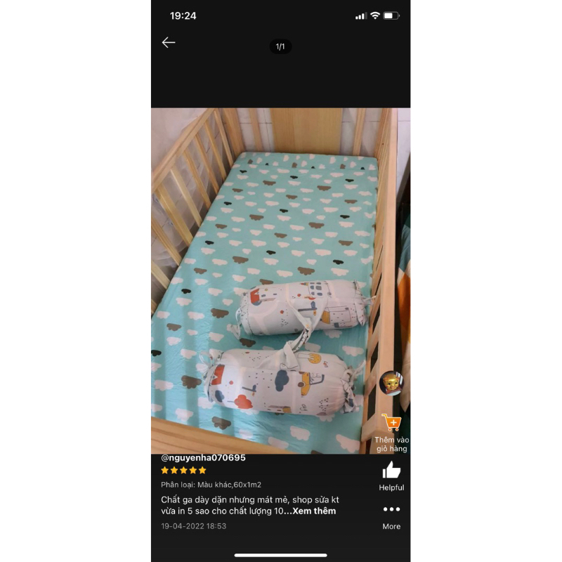 Ga chun poly bọc đệm cũi cho bé thoáng mát nhiều hoạ tiết cotton poly đủ kích thước
